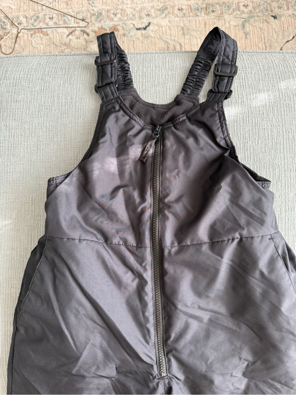 all in motion Kids Black Snow One-Piece Footie Bib Size Large 10/12